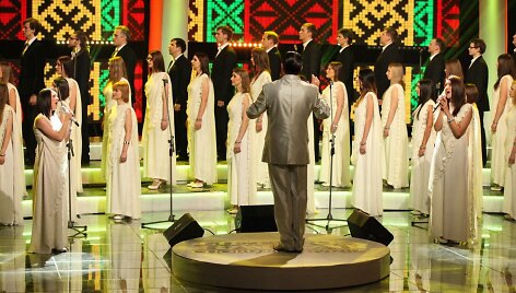 Kadras i&scaron; laidos &bdquo;Lietuvos balsai. Chorų &bdquo;Eurovizija&ldquo;
