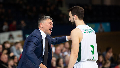 &Scaron;arūnas Jasikevičius ir Leo Westermannas