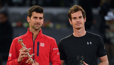 Novakas Džokovičius prie&scaron; Andy Murray