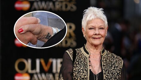 81-o gimtadienio proga aktorė Judi Dench pasidarė tatuiruotę
