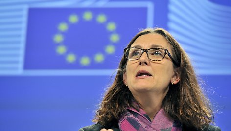 ES prekybos komisarė Cecilia Malmstroem