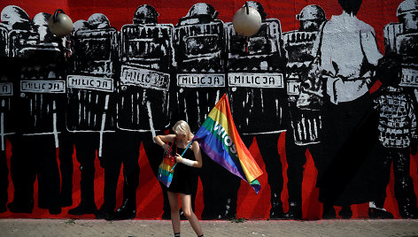 Protestas prieš homofobiją Varšuvoje