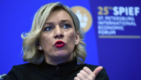 Rusijos užsienio reikalų ministerijos atstovė Marija Zacharova