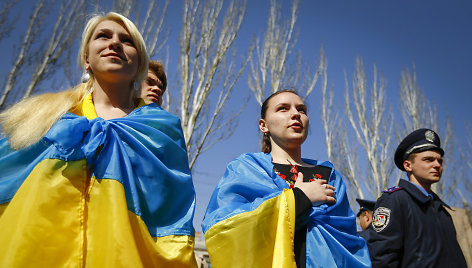 Ukrainiečių protestas Luhanske 2014 metais