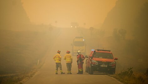 Ispaniją kamuoja gaisrai ir itin auk&scaron;ta oro temperatūra