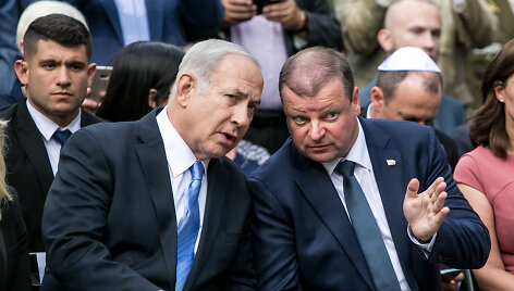 Benjaminas Netanyahu ir Saulius Skvernelis