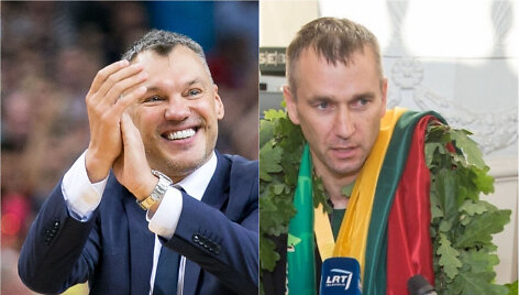 &Scaron;arūnas Jasikevičius ir Tomas Masiulis kartu dar nuo sporto mokyklos laikų