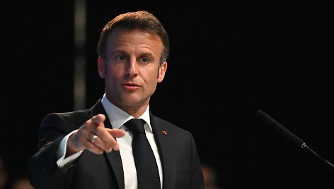 Prancūzijos prezidentas Emmanuelis Macronas