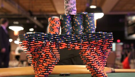 WSOP &scaron;ventės žetonai