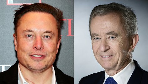 Elonas Muskas ir Bernardas Arnault