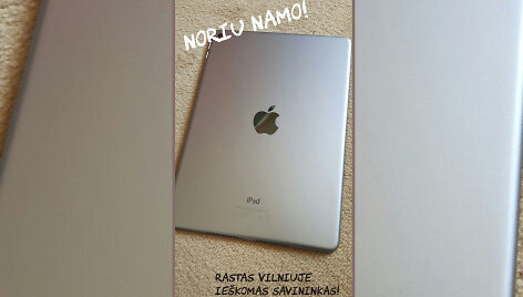Vilnietės rastas plan&scaron;etinis kompiuteris &bdquo;iPad&ldquo;
