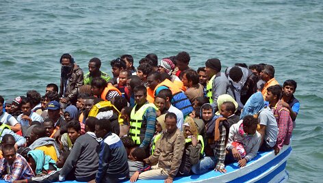 Migrantai prie Tuniso