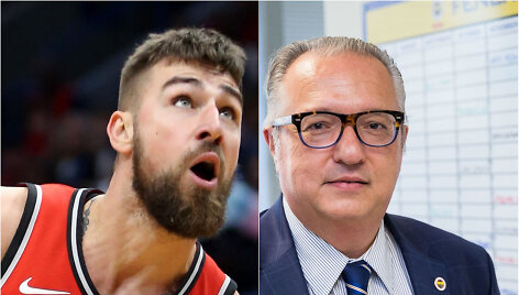 Jonas Valančiūnas ir Maurizio Gherardini