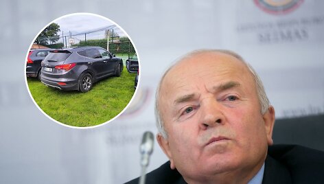 Vytautas Kamblevičius ir jo automobilis &bdquo;Hyundai Santa Fe&ldquo;