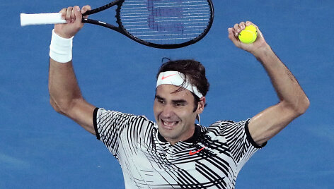 Rogeris Federeris nugalėjo Rafaelį Nadalį ir tapo &bdquo;Australian Open&ldquo; čempionu