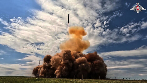 Rusijos raketa &bdquo;Sarmat&ldquo;