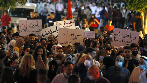 Palestiniečių protestas Ramaloje