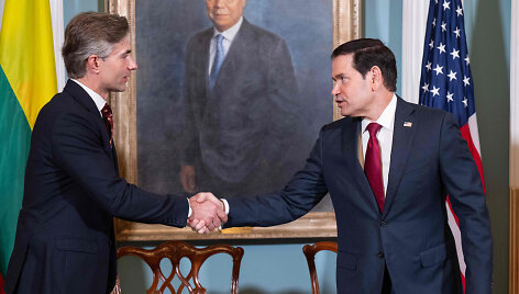 K. Budrio ir M. Rubio susitikimas / Saul Loeb / AFP nuotr.