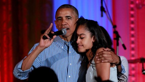 Barackas Obama su dukra Malia