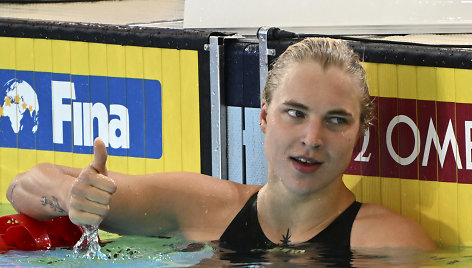 Rūta Meilutytė triumfavo 50 m krūtine finale.