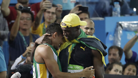 Wayde'as Van Niekerkas ir Usainas Boltas