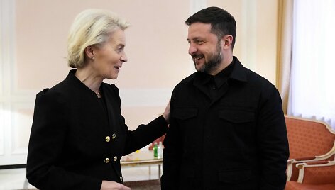 Ursula von der Leyen ir Volodymyras Zelenskis