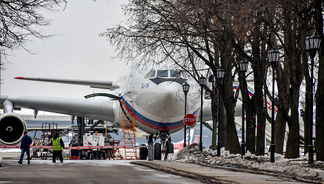 Lėktuvas, pargabenęs Rusijos diplomatus