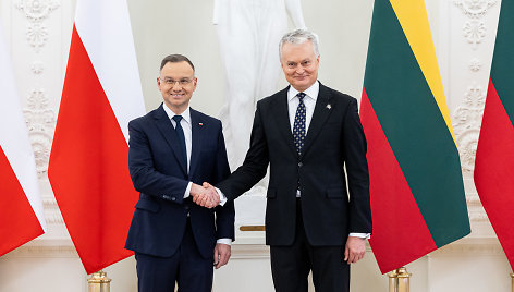 Gitanas Nausėda susitiko su Lenkijos Prezidentu Andrzejumi Duda