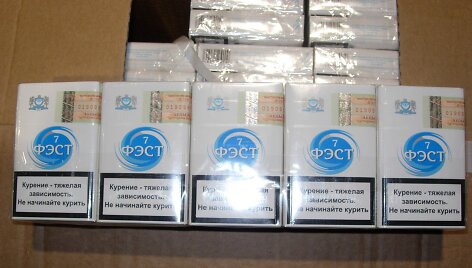 Sulaikytos kontrabandinės cigaretės