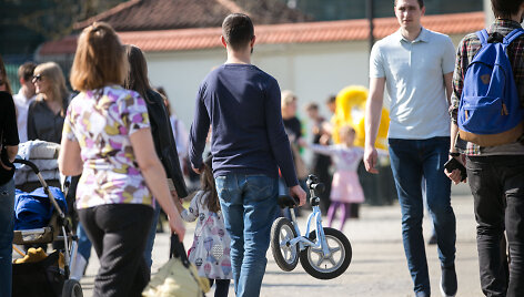 Vilniečiai džiaugiasi vasari&scaron;ku kar&scaron;čiu