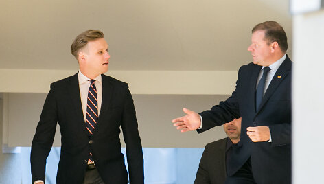 Gabrielius Landsbergis ir Saulius Skvernelis