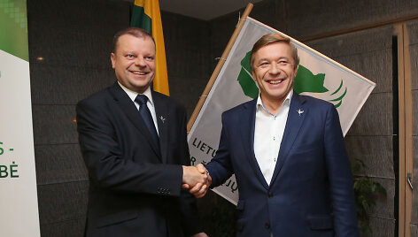 Saulius Skvernelis ir Ramūnas Karbauskis