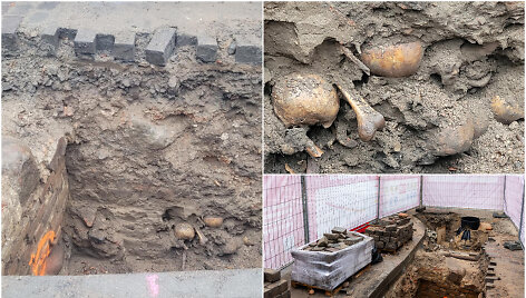 Archeologiniai kasinėjimai Pranci&scaron;konų gatvėje
