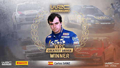 Geriausias visų laikų WRC lenktynininkas Carlosas Sainzas
