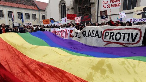 Homoseksualų santuokų &scaron;alininkai Kroatijoje