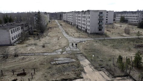 Apleistas karinis miestelis &bdquo;Skrunda&ldquo; Latvijoje