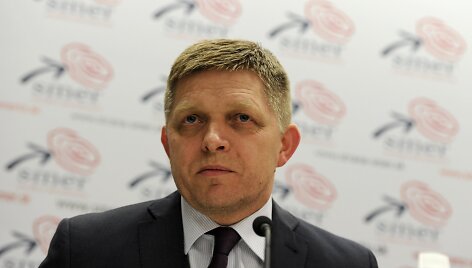 Slovakijos premjeras Robertas Ficas
