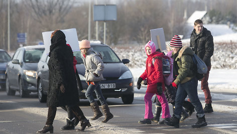 Akcija „Žalią šviesą saugiam vaikų keliui į mokyklas“