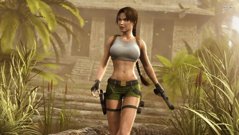 Lara Croft/ kadras iš kompiuterinio žaidimo „Tomb Raider“