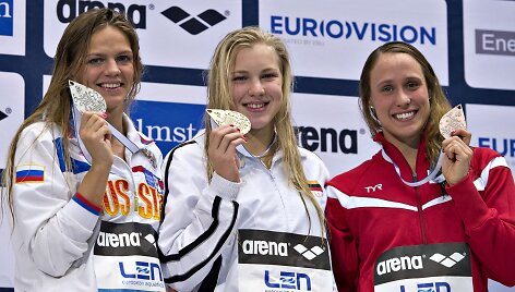 Julija Jefimova, Rūta Meilutytė ir Rikke Moeller Pedersen