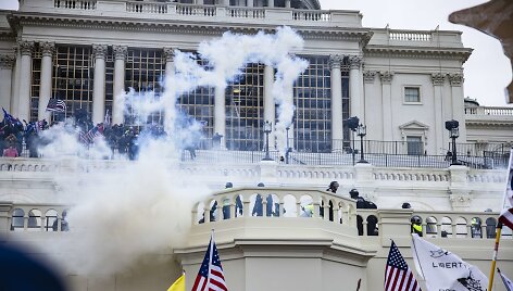 D.Trumpo &scaron;alininkų protestas