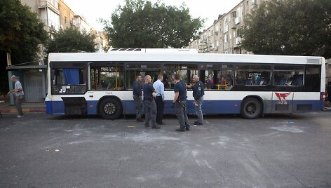 Autobusas, kuriame susprogdinta bomba