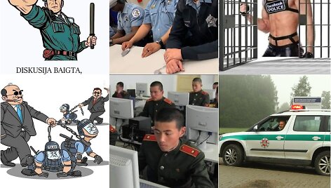 Virtualios policijos padalinys i&scaron;kart sulaukė reakcijų i&scaron; visuomenės, dalis nuomonių i&scaron;reik&scaron;ta tokių iliustracijų forma.