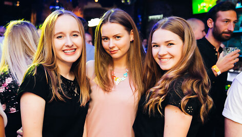 Vakarėlio klube &bdquo;Mojo Lounge Vilnius&ldquo; akimirka
