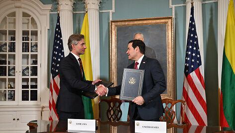 K. Budrys ir M. Rubio / URM nuotr.