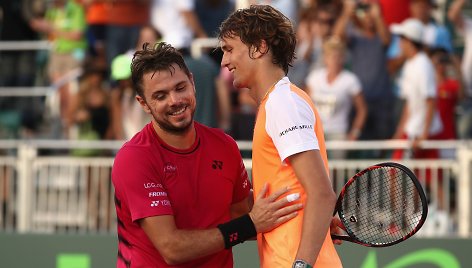 Stanas Wawrinka ir Alexanderas Zverevas