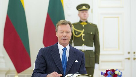Prezidentė Dalia Grybauskaitė Prezidentūroje susitiko su Liuksemburgo Didžiuoju Hercogu Henriu