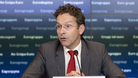 Euro grupės vadovas Jeroenas Dijsselbloemas