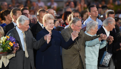 Valdas Adamkus, Dalia Grybauskaitė ir Vytautas Landsbergis