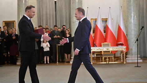 Andrzejus Duda ir Donaldas Tuskas